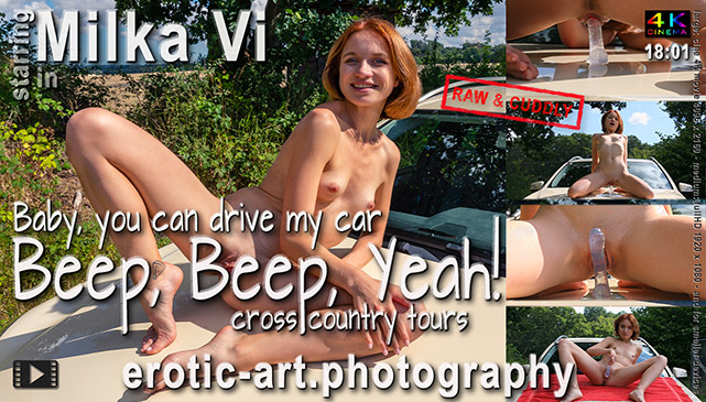 Baby, you can drive my car. Beep. Beep. Yeah! My favorite game. Actor: Milka Vi: Jay Gee. Production: Erotic Art Photography, EAP.