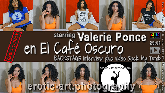 Thumb Suckers Backstage Interview en El Café Oscuro. Actor: Valerie Ponce. Artist: Jay Gee. Production: Erotic Art Photography, EAP.