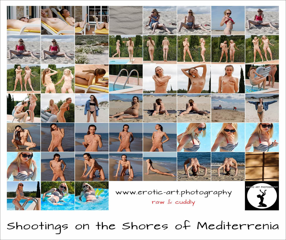 Feature: Erotic-Art-Photography, erotic models Kateryna and Mira, Shootings on the shores of Mediterrania