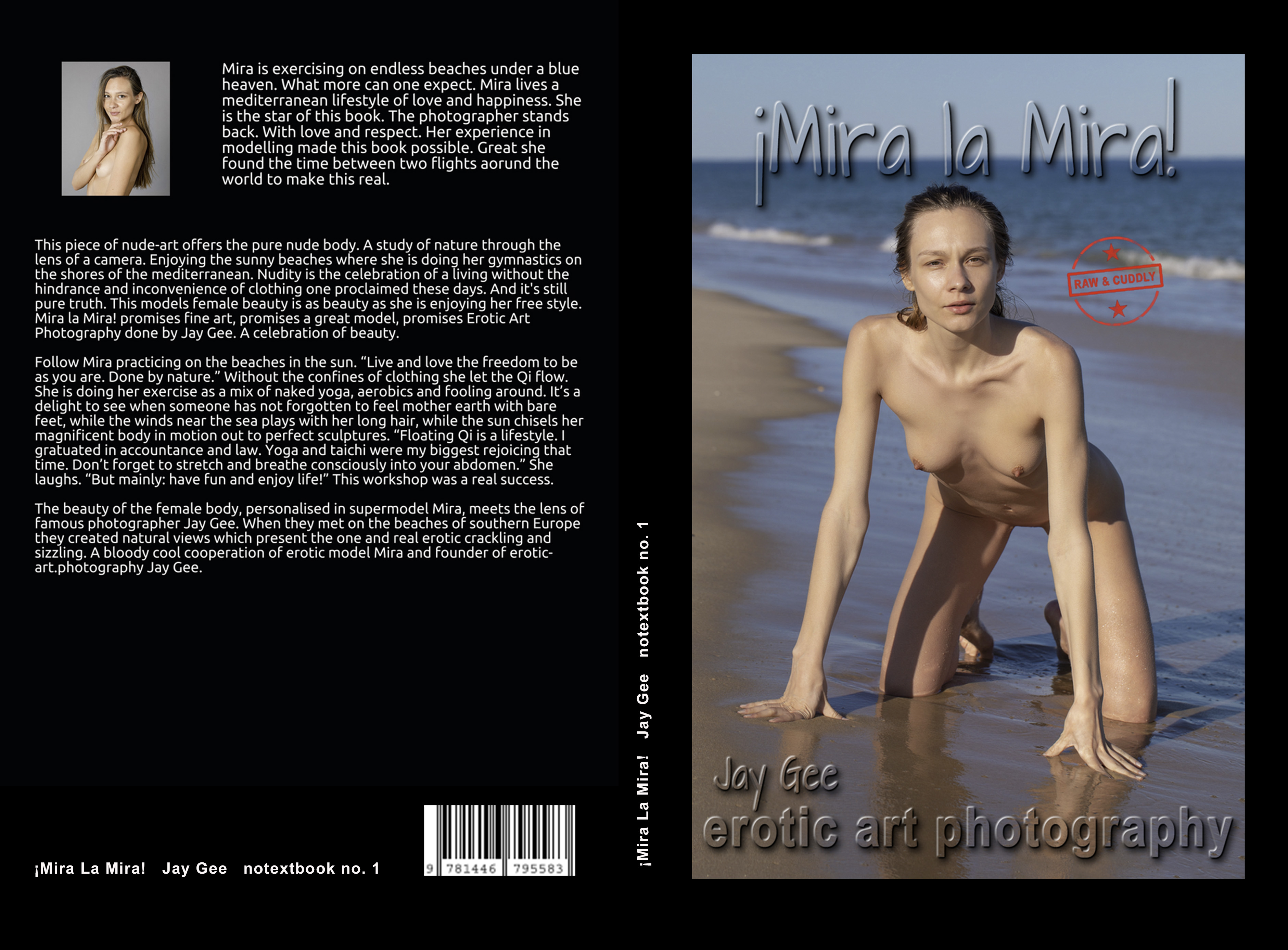 Mira La Mira, Beach Gymnastic. Photobook, Model: Mira, Photographer Jay Gee. Production: Erotic Art Photography EAP