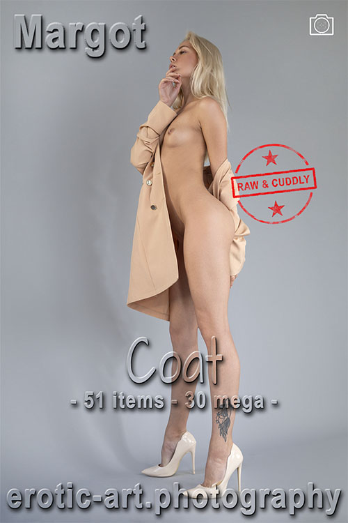 Coat Margot, erotic model, adult model, profile shots, small tits, blondie, long hair, sexy nudes, floorshow, erotic, art, artnu, on erotic-art.photography