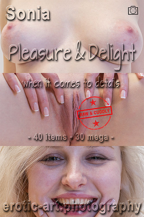 Pleasure and Delight. When it comes to deatails. Actor: Sonia. Artist: Jay Gee. Production: Erotic Art Photography, EAP.