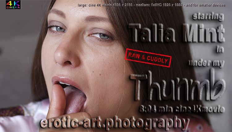 Talia Mint, Under My Thumb, thumb licking, erotic-art.photography, beauty in motion