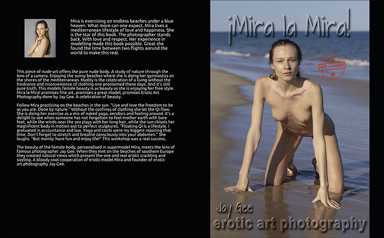 Mir La Mira, Photobook, Model: Mira, Photographer Jay Gee, Beach Gymnastics